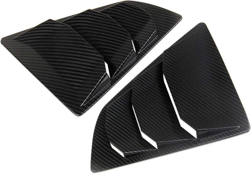 Fewshaw Carbon Fiber Style Side Window Louvers Air Vent Shades Cover Blinds for Nissan 370Z - Image 5